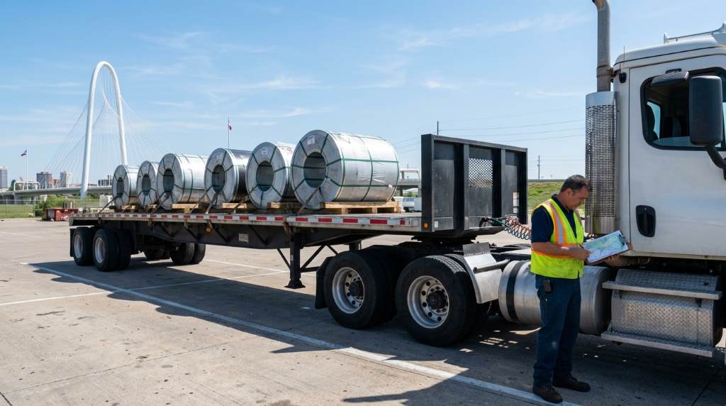 Commercial truck being weighed at a certified truck scale