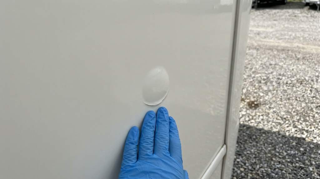 DIY repair of small motorhome exterior delamination patch